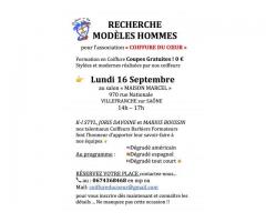 RECHERCHE MODÈLES HOMMES